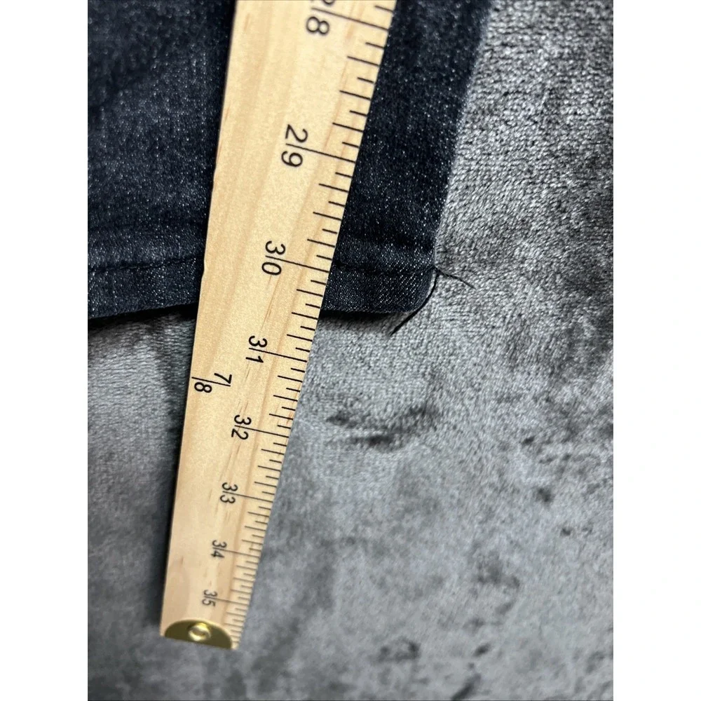Black fried denim